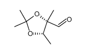 1,3-Dioxolane-4-carboxaldehyde, 2,2,4,5-tetramethyl-, (4S-cis)- (9CI)结构式