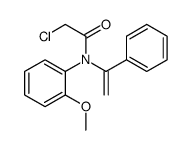 2-chloro-N-(2-methoxyphenyl)-N-(1-phenylethenyl)acetamide结构式