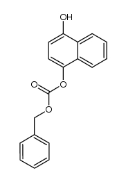 carbonic acid benzyl ester-(4-hydroxy-[1]naphthyl ester)结构式