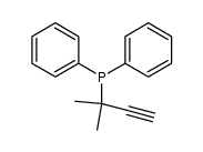 (1,1-Dimethyl-2-propinyl)diphenlyphosphan结构式