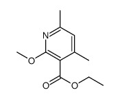 ethyl 2-methoxy-4,6-dimethylpyridine-3-carboxylate Structure
