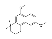6,9-dimethoxy-1,1-dimethyl-3,4-dihydro-2H-phenanthrene结构式