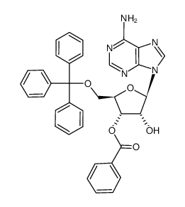3'-O-Benzoyl-5'-O-trityladenosine Structure