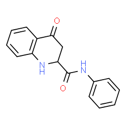 4-oxo-N-phenyl-1,2,3,4-tetrahydroquinoline-2-carboxamide结构式