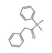 1-(dimethyl(phenyl)silyl)-2-phenylethanone结构式