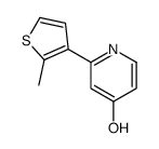 2-(2-methylthiophen-3-yl)-1H-pyridin-4-one结构式