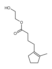 2-hydroxyethyl 4-(2-methylcyclopent-1-en-1-yl)butanoate Structure