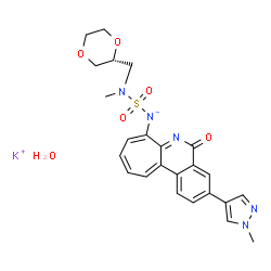 MERCK TYROSINE KINASE INHIBITOR [POTASSIUM SALT, HYDRATE (1:1:1)] structure