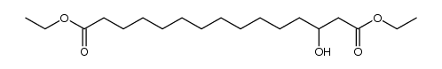 Diethyl-3-hydroxypentadecane-dioat结构式