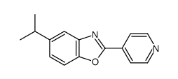 5-propan-2-yl-2-pyridin-4-yl-1,3-benzoxazole结构式