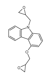 4-(oxiran-2-ylmethoxy)-9-(oxiran-2-ylmethyl)-9H-carbazole结构式