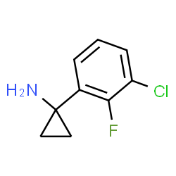 1-(3-Chloro-2-fluorophenyl)cyclopropanamine Structure
