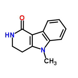 2,3,4,5-Tetrahydro-5-methyl-1H-pyrido[4,3-b]indol-1-one Structure