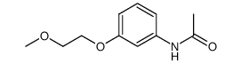 acetic acid-[3-(2-methoxy-ethoxy)-anilide]结构式
