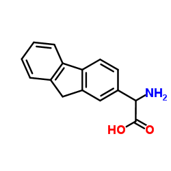 Amino(9H-fluoren-2-yl)acetic acid结构式