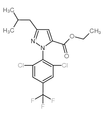 1-[2,6-二氯-4-(氟甲基)苯基]-3-(2-甲基丙基)-1H-吡唑-5-羧酸乙酯结构式