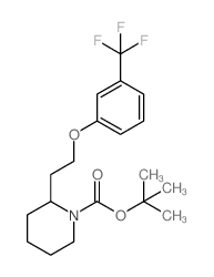 1-BOC-2-(2-(3-三氟甲基苯氧基)乙基)哌啶结构式