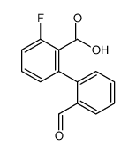 2-fluoro-6-(2-formylphenyl)benzoic acid Structure