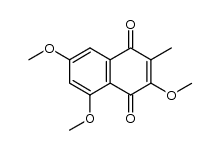 3,5,7-trimethoxy-2-methyl-1,4-naphthoquinone Structure