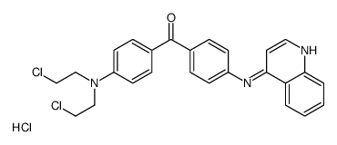 [4-[bis(2-chloroethyl)amino]phenyl]-[4-(quinolin-4-ylamino)phenyl]methanone,hydrochloride Structure