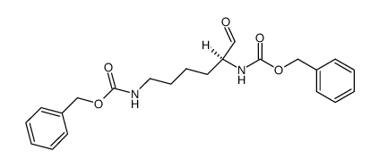 Nα,Nε-bis(benzyloxycarbonyl)-D-lysinal结构式
