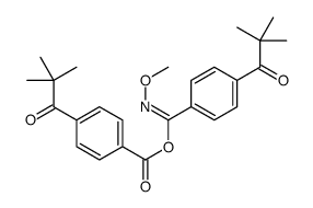 [(Z)-C-[4-(2,2-dimethylpropanoyl)phenyl]-N-methoxycarbonimidoyl] 4-(2,2-dimethylpropanoyl)benzoate结构式