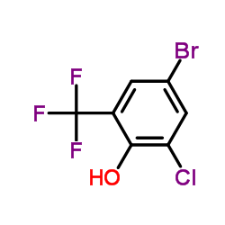 4-Bromo-2-chloro-6-(trifluoromethyl)phenol Structure