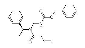 (S)-N-(1-phenyleth-1-yl)-N-benzyloxycarbonylaminomethyl-acrylamide结构式