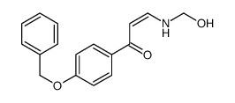 3-(hydroxymethylamino)-1-(4-phenylmethoxyphenyl)prop-2-en-1-one structure