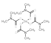 selenium tetrakis(dimethyldithiocarbamate) Structure