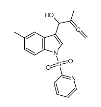 2-methyl-1-(5-methyl-1-(pyridin-2-ylsulfonyl)-1H-indol-3-yl)buta-2,3-dien-1-ol Structure