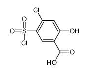 4-氯-5-氯磺酰基水杨酸结构式