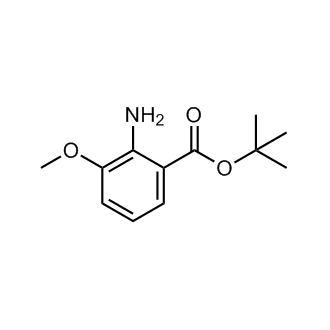 2-氨基-3-甲氧基苯甲酸叔丁酯结构式