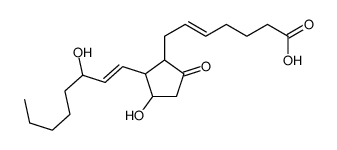 7-[3-hydroxy-2-(3-hydroxyoct-1-enyl)-5-oxocyclopentyl]hept-5-enoic acid Structure