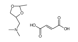 (Z)-but-2-enedioic acid,N,N-dimethyl-1-[(2R,4S)-2-methyl-1,3-dioxolan-4-yl]methanamine Structure