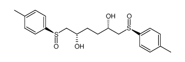 (2S,5S)-1,6-bis((R)-p-tolylsulfinyl)hexane-2,5-diol Structure