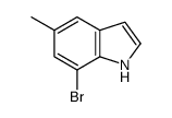 7-溴-5-甲基吲哚结构式