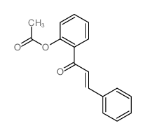 2-Propen-1-one,1-[2-(acetyloxy)phenyl]-3-phenyl-结构式