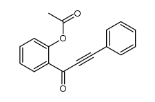 2-(3-phenylprop-2-ynoyl)phenyl acetate结构式