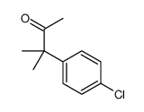 3-(4-chlorophenyl)-3-methylbutan-2-one结构式