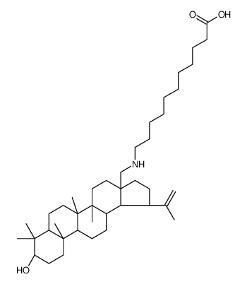 11-[[[3.beta.-Hydroxylup-20(29)-en-28-oyl]methyl]amino]aminoundecanoic acid结构式