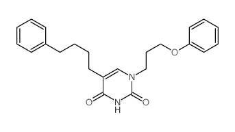 1-(3-phenoxypropyl)-5-(4-phenylbutyl)pyrimidine-2,4-dione Structure
