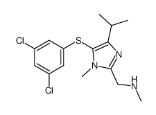 5-(3,5-Dichlorophenylthio)-4-isopropyl-1-methyl-2-N-methylaminomethyl-1H-imidazole结构式