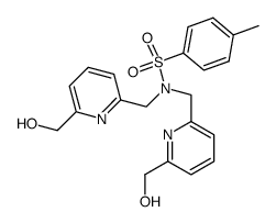 N,N-bis[[6-(hydroxymethyl)pyridine-2-yl]methyl]-p-tosylamide结构式