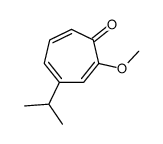 2-methoxy-4-propan-2-ylcyclohepta-2,4,6-trien-1-one结构式