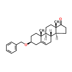 (3beta)-3-(Phenylmethoxy)androst-5-en-17-one Structure