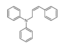 N-phenyl-N-(3-phenylprop-2-enyl)aniline结构式
