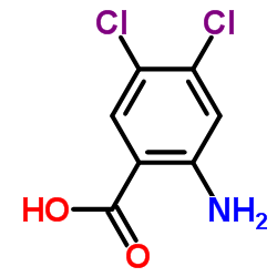 2-Amino-4,5-dichlorobenzoic acid structure