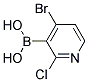 4-溴-2-氯吡啶-3-硼酸结构式