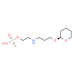 2-[3-(Tetrahydro-2H-pyran-2-yloxy)propyl]aminoethanethiol sulfate结构式